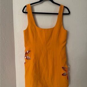 Rumored Vibrant Orange Mini Dress